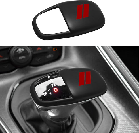 SENSHINE Gear Shift Knob Head Cover Trim for Dodge Charger Challenger Accessories 2015-2023 2024 Durango 2016-2024 ABS Interior Shell Insert Decor...