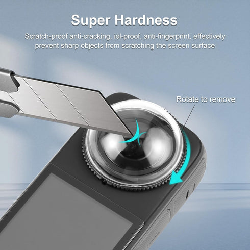 PULUZ Lens Guard for Insta360 X4, Lens Protector Removable PC Protective Lens Cover for Insta 360 X4 Accessories...