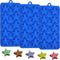 Star Chocolate Molds 3pcs Silicone Star Candy Molds for Baking Ice Cube Resin Soap Jelly(Star Size 1.93in)...