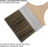 Double Thick Chip Paint Brush, 4 inch / 100mm Stain Brushes for Painting Walls and Fence Staining, Wooden Handle Masonry Paintbrush for Varnish, P...
