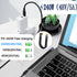 QIANRENON 240W USB4.0 C 90°Angle PD Fast Charging Short Cable 40Gbps Type C 4.0 Male to Right Angle C Male Flat Flexible Data Cable, for Thunderbo...
