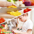 4 Pcs Wooden Kids Knives Cooking Utensils for Kitchen Cooking Children's Safe Knives Kids Cute Kitchen Tools with Rectangle Cutting Board for Cook...
