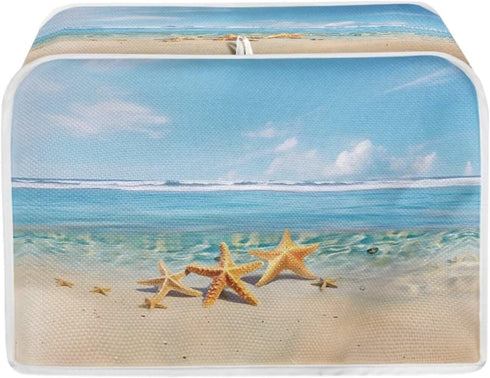 Beach Starfish Toaster Appliance Dust Proof Cover Stain Resistant Kitchen Organizer Anti Fingerprint Broiler Cover Case Stylish Toaster Cover...