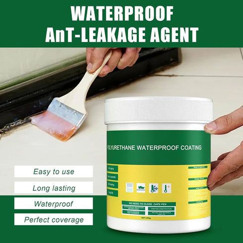 300g Transparent Waterproof Insulating Sealant, Strong Adhesive Seal Waterproof Coating, Invisible Waterproof Agent for Wall Mending Toilet Anti-L...