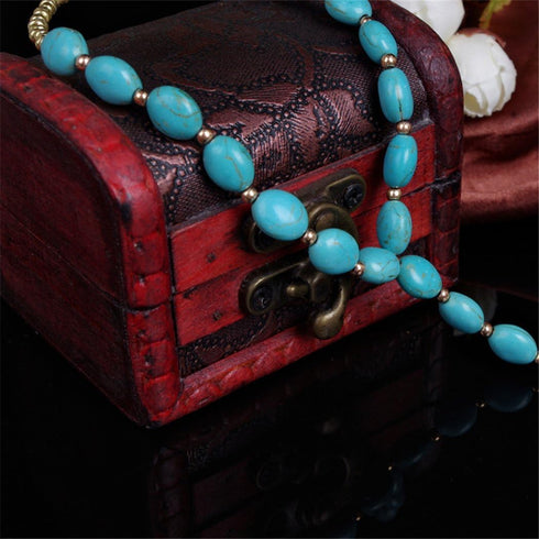 1 Pair Sandal Beach Turquoise Barefoot Sandal Foot Jewelry Anklet Chain Foot Bracelet...
