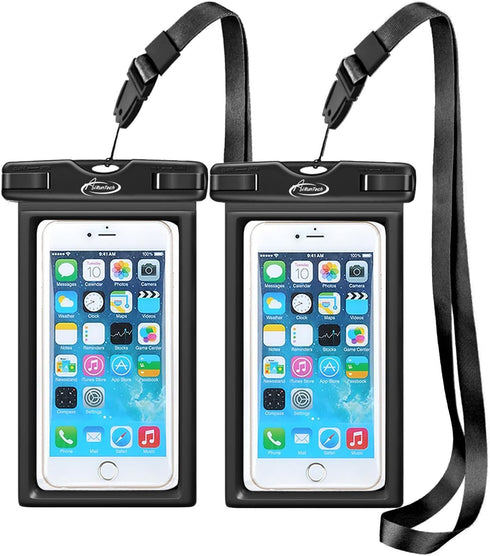 AiRunTech Floating Waterproof Phone Pouch,Waterproof Phone Case with Lanyard Protector for iPhone 16 15 14 13 12 Pro Max,Waterproof Cellphone Bag ...