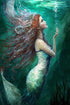 STOJAN Deep Sea Mermaid Diamond Painting Kits, Diamond Painting for Beginners 5D Full Diamond Embroidery Crystal Gemstone Paste Art, for Bathroom ...