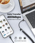 Coiled USB A to USB C Cable, 2 Pack, 3 FT, CarPlay and Android Auto Cable Compatible with iPhone 15, MacBook, Galaxy S23...