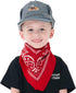 Conductor Hat+Paisley Bandanna (2 IN 1) Engineer Cap Adjustable Train Conductor Dress Up Kit for Kids...