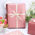 JarThenaAMCS 12 Sheets Dusty Pink Wrapping Paper - Not Roll - 6 Colors Gradient Pink Gift Wrap Paper Folded Flat DIY Craft Art Paper for Wedding B...
