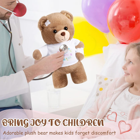 Deekin Broken Arm Gifts for Kids Get Well Soon Bear Stuffed Animal Gifts Bear for Kids Adult with Broken Arm After Surgery Soft Bandage Plush Bear...