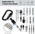 Bit Holder 1/4 inch Hex Shank Screwdriver Bits Holder Extension Bar Keychain Screw Adapter Drill Change Hand-held Screwdrivers Drill Bits Holder P...