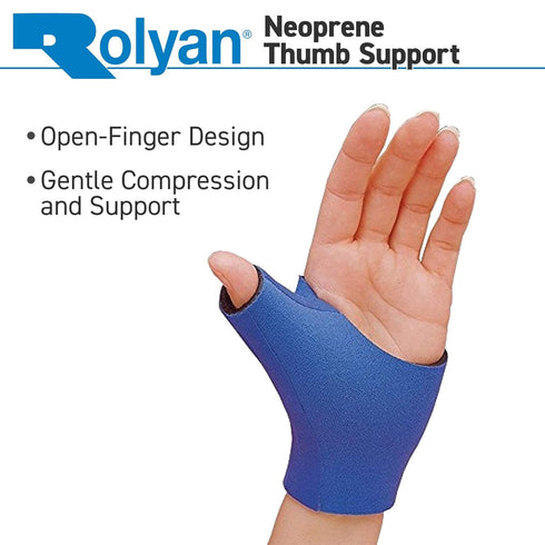Rolyan 18201 Neoprene Pull On Thumb Wrist Compression Sleeve, Left, X-Large...