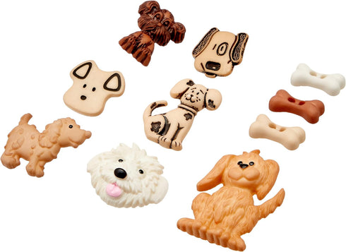 Dog Days - The Canine Companion Collection by Dress It Up Buttons and Embellishments - Dog-Themed Buttons...