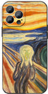 Case for iPhone 14 Pro, The Scream by Edvard Munch Abstract Art Phone Case for Men Women, Soft TPU Full Body Protection Shockproof Protection Phon...