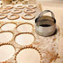 Stainless Steel Biscuit Cutters Set for Baking (5 Pieces) | Fluted Round Cookie Cutters with Handle | Professional Baking Dough Tools...