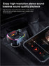 Bluetooth FM Transmitter for Car, QC3.0 & USB-C PD 18W Quick Charger & 7 Colors LED Backlit Car Radio Bluetooth Adapter, MP3 Music Player with EQ ...