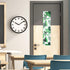 2 Pcs Classroom Door Window Cover Blackout Window Shades 8 x 36 Inches Tropical Leaves Patterns Side Door Window Curtain for Classroom Glass Door ...