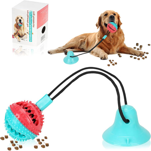 Interactive Dog Toys for Aggressive Chewers,Puppy Teething Toys for Boredom,Mentally Stimulating Tug of War Training Toy, Puzzle Treat Food Dispen...