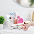VITVITI Toothbrush Holders for Bathroom Sink, 6 Slots Bathroom Countertop Organizer with 2 Drawers, Plastic Kids Toothpaste Holder Bathroom Counte...