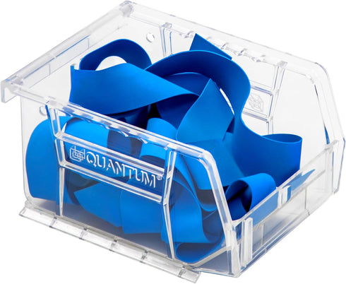 Hudson Exchange 5-1/2" x 4" x 3" Plastic Stackable Storage Bin and Hanging Container (Crystal Clear)...