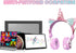 Unicorn Wireless Headphones for Kids,Cat Ear Bluetooth 5.0 Over Ear Headphones with Microphone for Cellphone/iPad/Laptop/PC/TV/PS4/Xbox One, Folda...