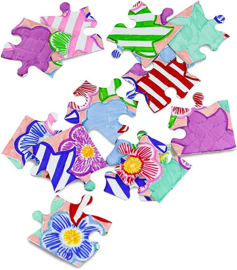 Hygloss Blank Decorating Art Activity, Use This Jigsaw As Party Favors, DIY Invites and More-White, Sturdy-5.5 x 8 Inches, 12 Puzzle Pieces, Count...