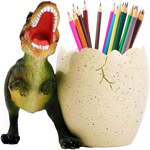 Dinosaur Pen Holder for Desk, Pencil Holder, Cute Fashion Desk Organizers and Decorative Accessories, Office Supplies Idea Gift for Office Decor (...