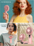 Portable Handheld Fan, 5000mAh USB Rechargeable Foldable Fan 3 in 1 Personal Travel Fan with Digital Display,90° Foldable Desk Fan with Base, Mini...