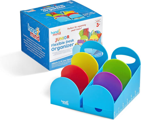 hand2mind Junior Flexible Desk Organizer, Desk Top Organizer, Modular Desk Organizer, Desk Organizers and Accessories, Teacher Supplies, Pencil Ho...