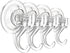 Suction Cup Hooks for Shower, Large Clear Heavy Duty Suction Cup Hooks, Wreath Hangers for Front Door Window Glass Kitchen Towel Loofah Utensils (...