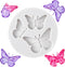 1PCS Mini Butterfly Silicone Molds, Cute Fondant Cake Baking Chocolate Candy Cupcake Topper Desserts Decoration Polymer Clay DIY Crafts for Women ...