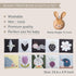Taf Toys Bunny Pram Book & Toy Set | High Contrast Black & White Infant Visual Stimulation | Soft Fabric for Newborn Cognitive Development | Baby ...