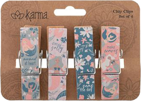 Karma Gifts Chip Clips, One Size, Mermaid...