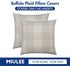 MIULEE Pack of 2 Farmhouse Buffalo Check Plaids Polyester Linen Soft Soild Decorative Square Throw Pillow Covers Outdoor Home Decor Cushion Case f...