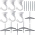 Hotop 6 Pieces Swag Ceiling Hooks Heavy Duty Swag Hanging Plants Toggle Hooks Chandeliers Wind Chimes Ornament Basket Hanger for Ceiling Installat...