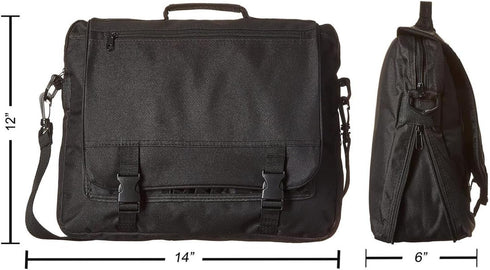 Pro Art, 15-inch x 12-inch x 2-3/4-inch Art Supply Messenger Bag, Black...
