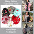 Humble Hilo Embroidered Floral Scarves Elegant Lightweight Colorful Shawl Wrap Scarf for Women...