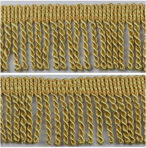 HEARTWISH Curtain Fringes Bullion Fringe Trim 2.5Inch Wide 5 Yards Long,Fabric Trims and Embellishments Curtain Weights Fringes for Sewing DIY Dec...