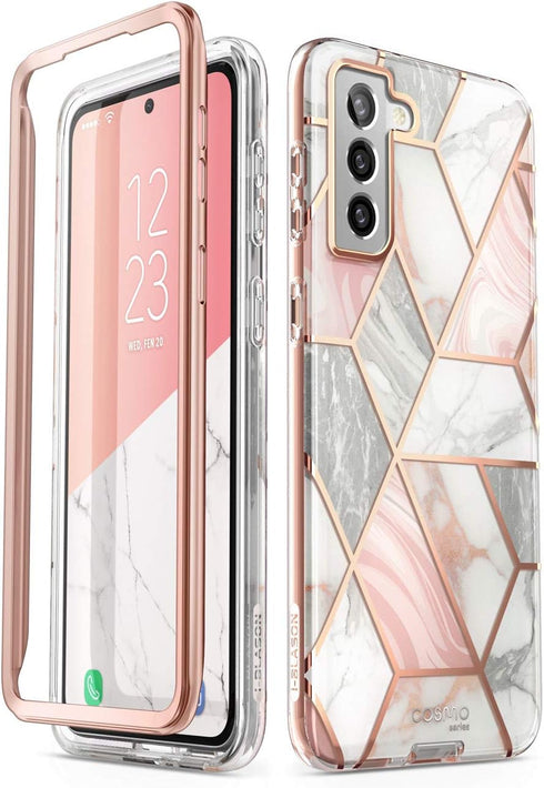 i-Blason Cosmo Series for Samsung Galaxy S21 Plus 5G Case, Slim Stylish Protective Case Without Built-in Screen Protector (Marble)...