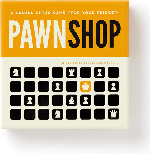 Brass Monkey Pawn Shop – Casual Chess Magnetic Fridge Game with Instruction Book...