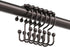 Zenna Home Metal Double Glide Shower Rings, Oil Rubbed Bronze – Set of 12 Heavy Duty, Rust-Resistant Shower Rings with Smooth Glide for Shower Cur...