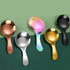 6 Pcs Stainless Steel Short Handle Thickened Small Round Spoons For Honey Candy Coffee Tea Salt Jam and Mustard - Ice Cream Dessert Spoon (D Silve...