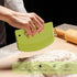 Bench Scraper Dough Scraper for Baking, 4 PCs BPA Free PP Plastic Flexible Dough Cutter, Food-Safe Plastic Bread Making Tools Cake Dough Fondant I...