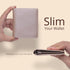 Bveyzi Ultra Slim Small Leather Women Wallet Rfid Blocking Tiny Thin Bifold Pocket Ladies Purse(Rose Gold)...
