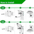 Outlet Shelf Holder, Bathroom Decor with Built-in Cable Management,A Space Saving Solution for Homepod Mini,Google Home/Echo/Smart Speakers/Electr...