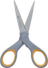 Westcott ?13824 7” & 5” Pointed Titanium-Bonded Crafting Scissors with Soft Handles, Gray/Yellow (2 Pack)...