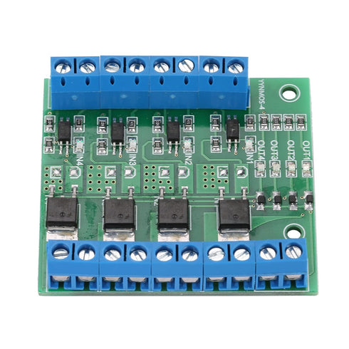 PWM 4-Channel PLC Amplifier Circuit Board MOS FET Module Driver 3-20V to 3.7-27VDC 10A...