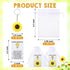 30 Set Inspirational Positive Sunflower Keychains End of the Year Gifts Bulk Motivation Employee Appreciation with Funny Card Organza Bag Gifts fo...
