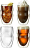Ozeri Serafino Double Wall Insulated Beverage and Coffee Glasses, 12-Ounce, Set of 4...